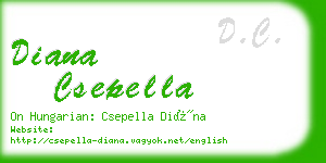 diana csepella business card